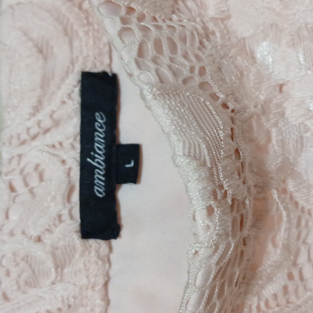 Ambiance Pink Lace Skirt - Picture 4 of 5